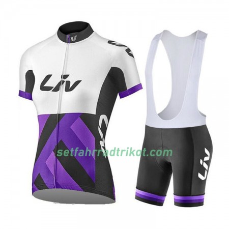 Fahrradbekleidung Radtrikot Kurzarm + Trägershorts 2017 CCC Liv Damen N001